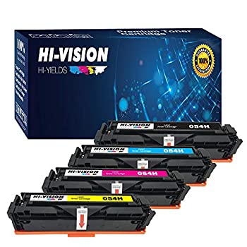 【中古】【インポート品・未当て嵌める】(BCYM、フルセット、4風呂敷き包み) HI-VISION HI-YIELDS取り替えっこ 054 054H トナーカートリッジ 取り替えっこ用 (大電気容量) Canon ImageClass MF640C MF642Cdw用
