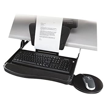 【中古】【インポート品・未当てはめる】Kensington K60068A インラインコピーホルダー アンダー勉強机 鍵盤抽き出し リストレスト 二十日鼠パッド付き添い人