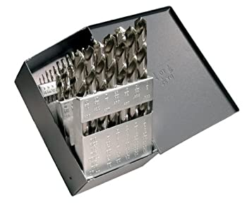 【中古】【輸入品・未使用】Cleveland C00934 CLE-MAX 60 Piece High-Speed Steel General Purpose Jobber Length Drill Bit Set, Uncoated (Bright) Finish, Round Shank,