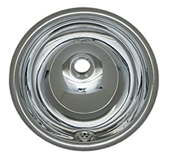 【中古】【輸入品・未使用】Whitehaus WH602ABL-POSS ラウンドドロップインシンク オーバーフロー付き 研磨ステンレススチール|スカイマーケットプラス