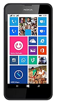 【中古】【インポート品・未当て嵌める】Nokia Lumia 630 黒いこと ファクトリーアンロック - 世界的 変わり種 引き受けるなし (並行輸入)
