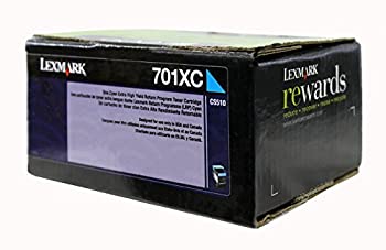 【中古】【輸入品・未使用】Lexmark 70?C1?X c0?OEMトナー???( 701?X C ) cs510de cs510dte Extra High YieldシアンReturnプログラムトナー( 4000?Yield ) OEM