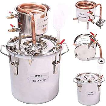 【中古】【輸入品・未使用】DIY 3 Gal 12 Liters Home Distiller Moonshine Alcohol Still Stainless Boiler Copper Thumper Keg by Ama TrulyStep