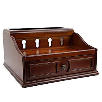 【中古】【輸入品・未使用】Decorebay ピーカン ブラウン 木製 マルチデバイス 充電ステーション バレット|スカイマーケットプラス