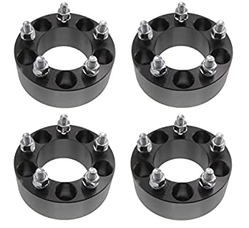 【中古】【輸入品・未使用】5x5ホイールスペーサー4個 | 14x1.5スタッド | 2インチ (50mm) シボレーGMC 1500 2wd 5ラグYukon Blazer Tahoeに適合