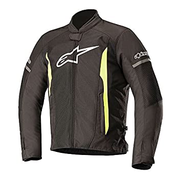 【中古】【インポート品・未当て嵌める】Alpinestars メンズ T-Faster Air 自動二輪車上衣 黒いこと/黄色 3XL