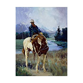 【中古】【輸入品・未使用】Trademark Fine Art キャロリン・ホーリー作 寒い天気のお友達 24x32-Inch WAG03113-C2432GG