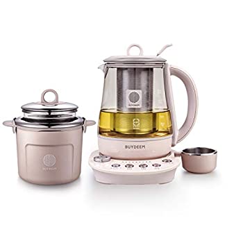 【中古】【輸入品・未使用】Buydeem K2693 Health-Care Beverage Tea Maker and Kettle, 9-in-1 Programmable Brew Cooker Master, 1.5 L, Pink｜スカイマーケットプラス
