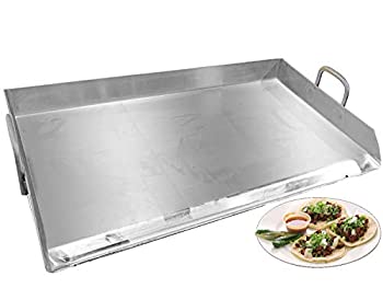 【中古】【輸入品・未使用】Professional Restaurant Style Stainless Steel Rectangular Griddle Pan Comal Plancha Flat Top For Tailgating,Parties,BBQ Grills Outdoor