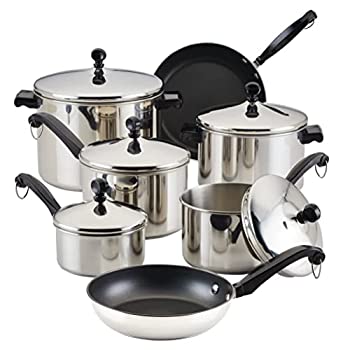 【中古】【輸入品・未使用】【並行輸入】Farberware Classic Stainless Steel 15ピース Cookware Set　調理器具セット｜スカイマーケットプラス