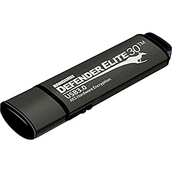 【中古】【インポート品・未当て嵌める】Kanguru Defender elite30、ハードウエア規約化、安全性のある、SuperSpeed USB 3.0閃光電球運転、128?G???Aes 256ビットハードウエア規約化、