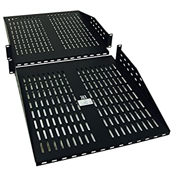 【中古】【輸入品・未使用】Tripp Lite Rack Cantilever Fixed Shelf 2-Post 4-Post Compatible 2URM - Rack shelf (double sided) - black - 2U
