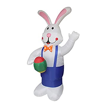 【中古】【輸入品・未使用】NorthLight 7 ft. Inflatable Lighted Standing Eater Bunny With Eggs Yard Art Decoration｜スカイマーケットプラス