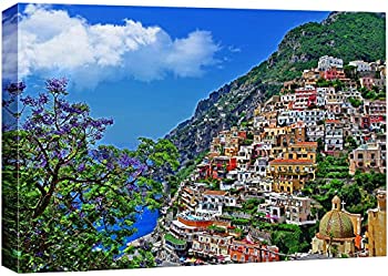 【中古】【輸入品・未使用】wall26???キャンバス印刷ウォールアート???旅行のイタリアシリーズ???ポジターノ|モダン壁装飾/ホームデコレーションストレッチギャラ