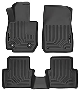 【中古】【輸入品・未使用】Husky Liners 96701 2016-19 マツダ CX-3 Weatherbeater フロント&セカンドシートフロアマット ブラック
