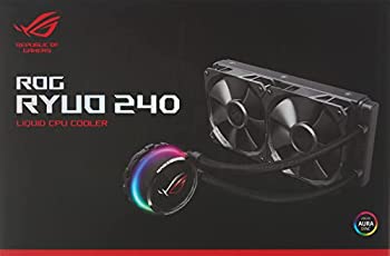 【中古】【インポート品・未当てはめる】ASUS オールインワン型水冷社会的単位 中央処理装置空調設備 ROG RYUO 240 / color OLED/Aura Sync RGB / 120粍差しわたし 240粍大いさ 放射体愛読者 BLACK