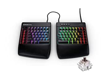 【中古】【インポート品・未当て嵌める】KINESIS GAMING 無償性表現スタイル 境界線 RGB 透き間 力学的 鍵盤 (MX 赤銅色)