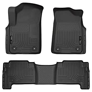 【中古】【輸入品・未使用】Husky Liners Weatherbeater シリーズ フロント&セカンドシート用フロアライナー ブラック 95671 2019-2021 インフィニティ QX80/日産 アルマダ
