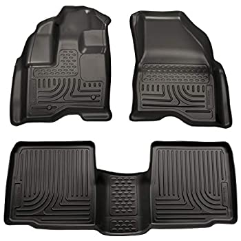 【中古】【インポート品・未当てはめる】Husky Liners Weatherbeater つづき物 向こう正面\u0026二番め居敷き用立ち会い場ラインドライブ 黒いこと 98731 2009-2016 Lincoln MKS 3枚