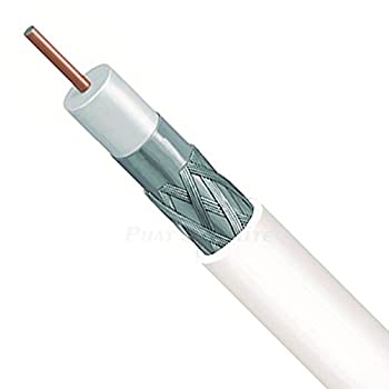 【中古】【インポート品・未当てはめる】300フート 白いこと RG-6 完備した幻影 CB1W06DSCR0 益荒男銅 デュアル遮蔽物 同軸有線テレビ 18AWG 中核グループ 3GHz 75オーム PVC ジャケ