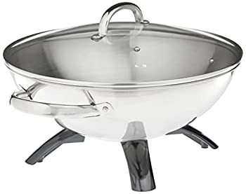 【中古】【インポート品・未当て嵌める】【並行輸入】Presto 5900 1500-Watt Stainless-Steel Electric Wok 灯し火中華鍋