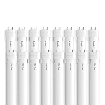 【中古】【輸入品・未使用】Barrina 24W T8 LEDチューブライト 4フィート 6000 K デイライトホワイト T8 蛍光灯ライト電球交換 デュアルエンド電源 ホワイト INWT80402016-1