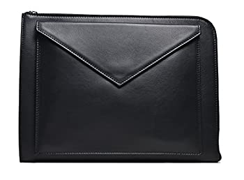 【中古】【インポート品・未当て嵌める】Mark / Giusti Accademy Nappa ラップトップカバー iPad取りまかなう付き添い人 (黒いこと)