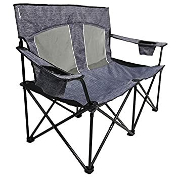 【中古】【輸入品・未使用】Kijaro Duo キャンプチェア 2人用 Hallett Peak グレー