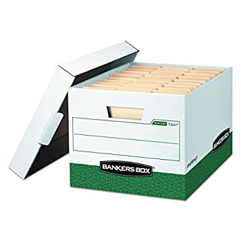 【中古】【輸入品・未使用】Bankers Box R-KIVE 高耐久収納ボックス FastFold リフトオフ蓋 レター/リーガル 12個入りケース (07241)|スカイマーケットプラス