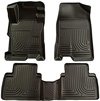 【中古】【輸入品・未使用】Husky Liners 98601 2007-12 Nissan Altima 4ドア ウェザービーターフロント&セカンドシートフロアマット ブラック