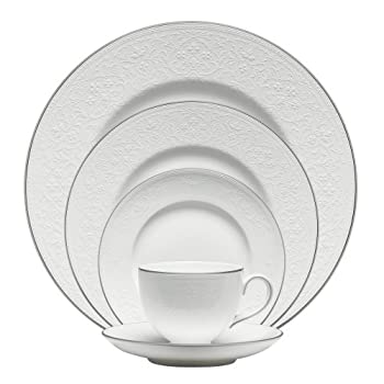 【中古】【インポート品・未当て嵌める】Wedgwood English Lace 5-Piece Place Setting by Wedgwood