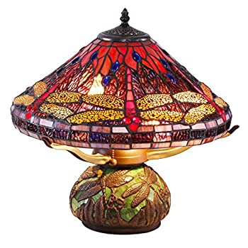 【中古】【輸入品・未使用】tiffany-style Dragonflyモザイクテーブルランプ｜スカイマーケットプラス