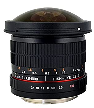 【中古】【輸入品・未使用】Rokinon HD8M-N 8mm f/3.5 HD 魚眼レンズ 自動絞りチップと取り外し可能なフード Nikon DSLR 8-8mm用 固定式非ズームレンズ｜スカイマーケットプラス