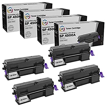 【中古】【輸入品・未使用】LD ?互換Ricoh 407319?/ SP 4500?A Set of 4高イールドブラックトナーカートリッジSP 3600dnでの使用、SP 3600sf、SP 3610sf、SP 4510dn、SP｜スカイマーケットプラス