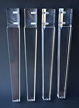 【中古】【インポート品・未当て嵌める】Alpha Furnishings アクリル樹脂調度品脚 高さ15in 16in 腰かけ涼み台押し入れ用 4個 (15in 引っ切り無いプライム)