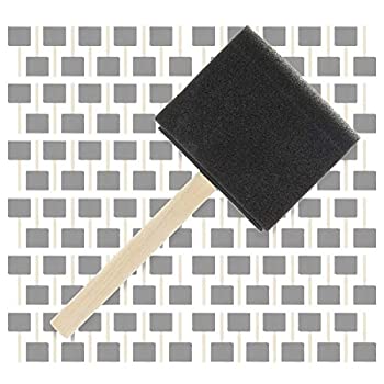 【中古】【インポート品・未当て嵌める】US Art Supply 3in質問用紙海綿質木製ハンドルペイントブラシセット (15本入り口・入口) - 軽さ、耐久性、アクリル樹脂、汚れ、ニス、手工芸品、作物 パソコン・周辺機器-その他