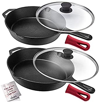 【中古】【輸入品・未使用】前もって油をなじませた鋳鉄スキレットセット オーブン対応の調理器具 屋内と屋外で使用 グリル コンロ 電磁調理器対応|スカイマーケットプラス
