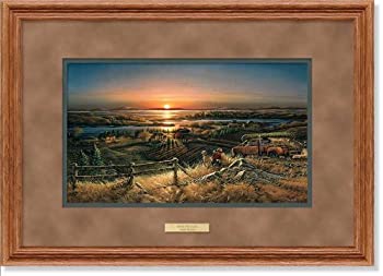 【中古】【インポート品・未当て嵌める】Best Friends総合博物館Framed Encore刷り上げるby Terry Redlin キッチン用品・食器・調理器具-その他