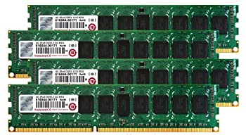 【中古】【輸入品・未使用】Transcend Mac Pro 対応メモリ PC3-10600 DDR3 1333 16GB (4GB×4) 1.5V 240pin ECC Registered DIMM TS16GJMA533N