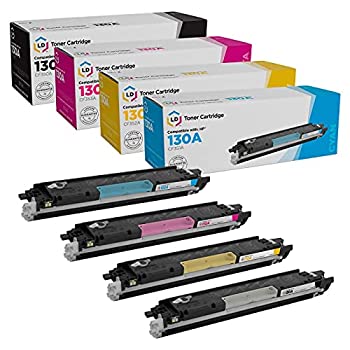 【中古】【輸入品・未使用】LD Products 再生トナーカートリッジ HP 130A用 (ブラック、シアン、マゼンタ、イエロー、4個パック)｜スカイマーケットプラス