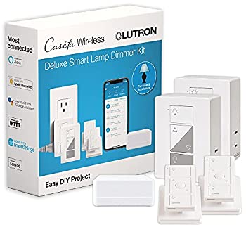 【中古】【輸入品・未使用】Lutron P-BDG-PKG2P Caseta Wireless Smart Lighting Plug-In Lamp Dimmer Kit, Home Kit-Enabled, Compatible with Alexa by Lutron