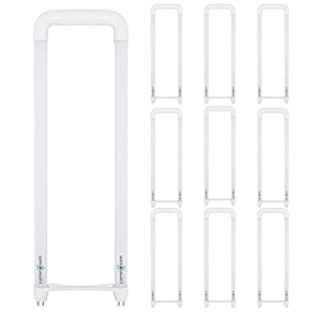 【中古】【輸入品・未使用】LUMINOSUM、T8 T12 UベンドLEDチューブライト2x2 FT、20W（40ワット相当）、クールホワイト6000k、曇りカバー、バラスト取り外し可能、ETL記載、｜スカイマーケットプラス