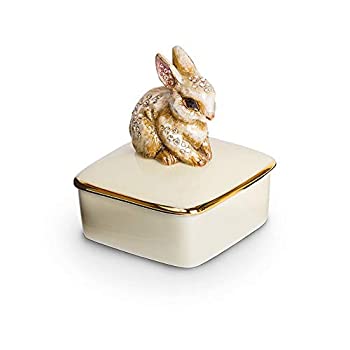 【中古】【輸入品・未使用】Jay Strongwater自然Bunny Lia磁器Trinketボックススワロフスキー新しいボックス｜スカイマーケットプラス