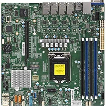 【中古】【インポート品・未当て嵌める】SUPERMICRO - 母ちゃんゲーム盤 MBD-X11SCL-LN4F-O E-2100 LGA1151 C242 128GB DDR4 PCI Express microATX リテール