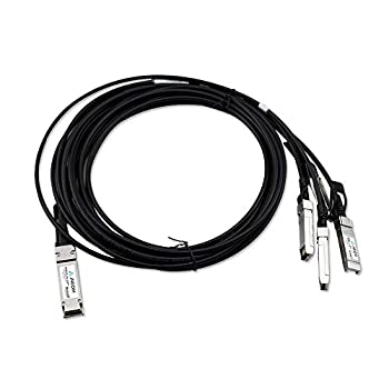 【中古】【インポート品・未当て嵌める】Qualcomm 100Gbase-CR4 Qsfp28 から 4 SFP28 不活発 DAC Ruckus 取り替えっこ 1M