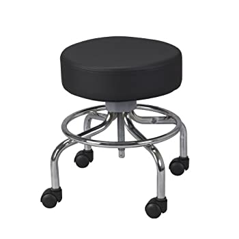 【中古】【インポート品・未当てはめる】Drive Medical Deluxe Wheeled Round Stool, Black by Drive Medical