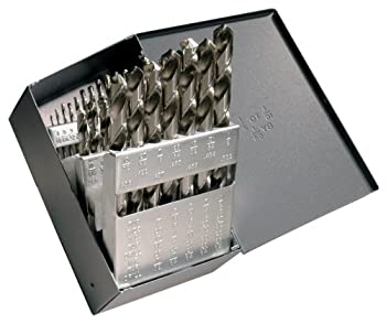 【中古】【輸入品・未使用】Cleveland C72198 CLE-MAX 29 Piece High Speed Steel General Purpose Jobber Length Drill Bit Set, Uncoated (Bright) Finish, Round Shank,