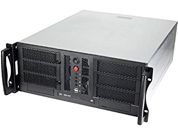 【中古】【インポート品・未当て嵌める】Chenbro RM42300-F / RM42300 ラックマウントエンクロージャスチール - 4U - 10 x ベイ - 1 x 気違い備えつける - マイクロATX、ATX、SSI CEB パソコン・周辺機器-その他