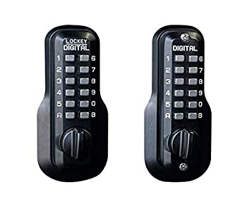 【中古】【輸入品・未使用】Lockey USA メカニカルキーレスEZデッドボルト M210JBDC 1
