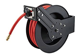 【中古】【輸入品・未使用】MaxWorks 80720 50フィート 自動巻き取り式リール 3/8インチ x 50フィート エアホース 真鍮継手付き